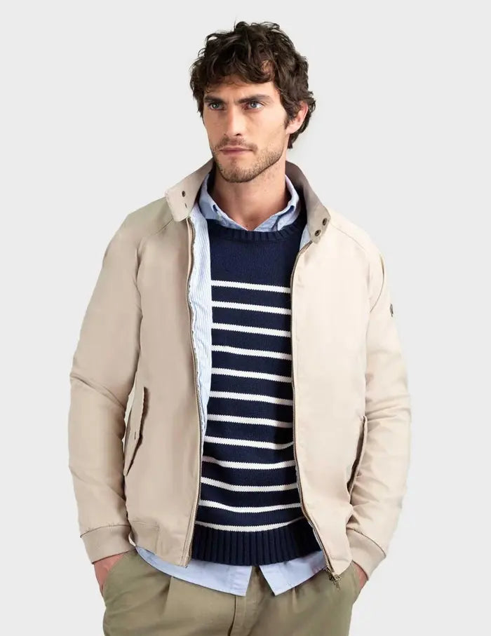 Cazadora Harrintong Beige CHAQUETAS Malva CO