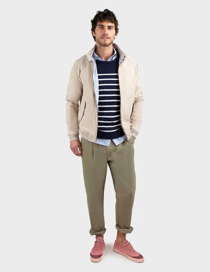 Cazadora Harrintong Beige CHAQUETAS Malva CO