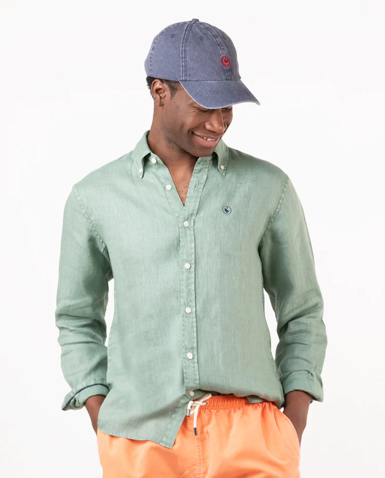 Camisa Lino Garment Dyed EL GANSO CAMISAS Malva CO