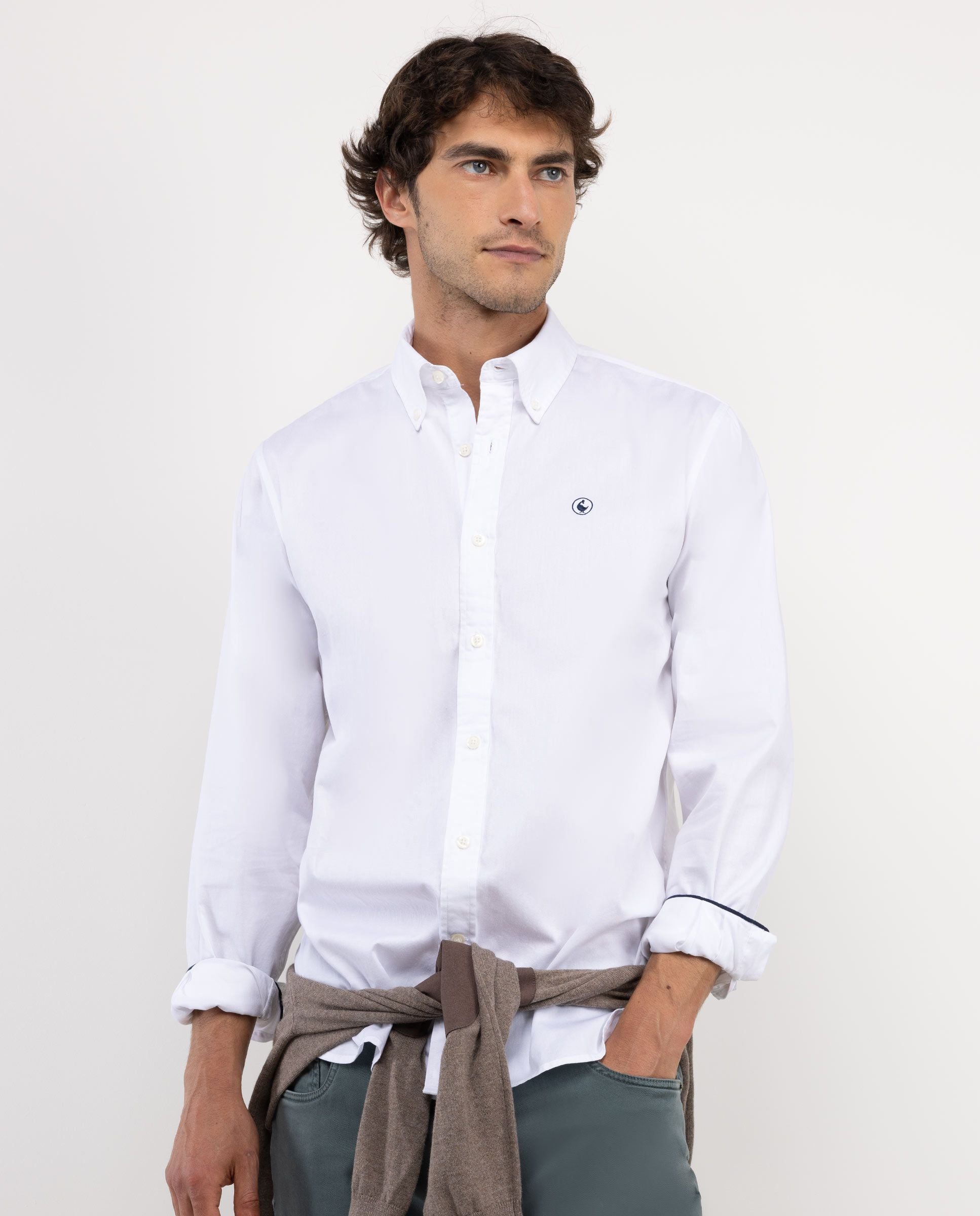 Camisa Algodón Garment Dyed EL GANSO CAMISAS Malva CO