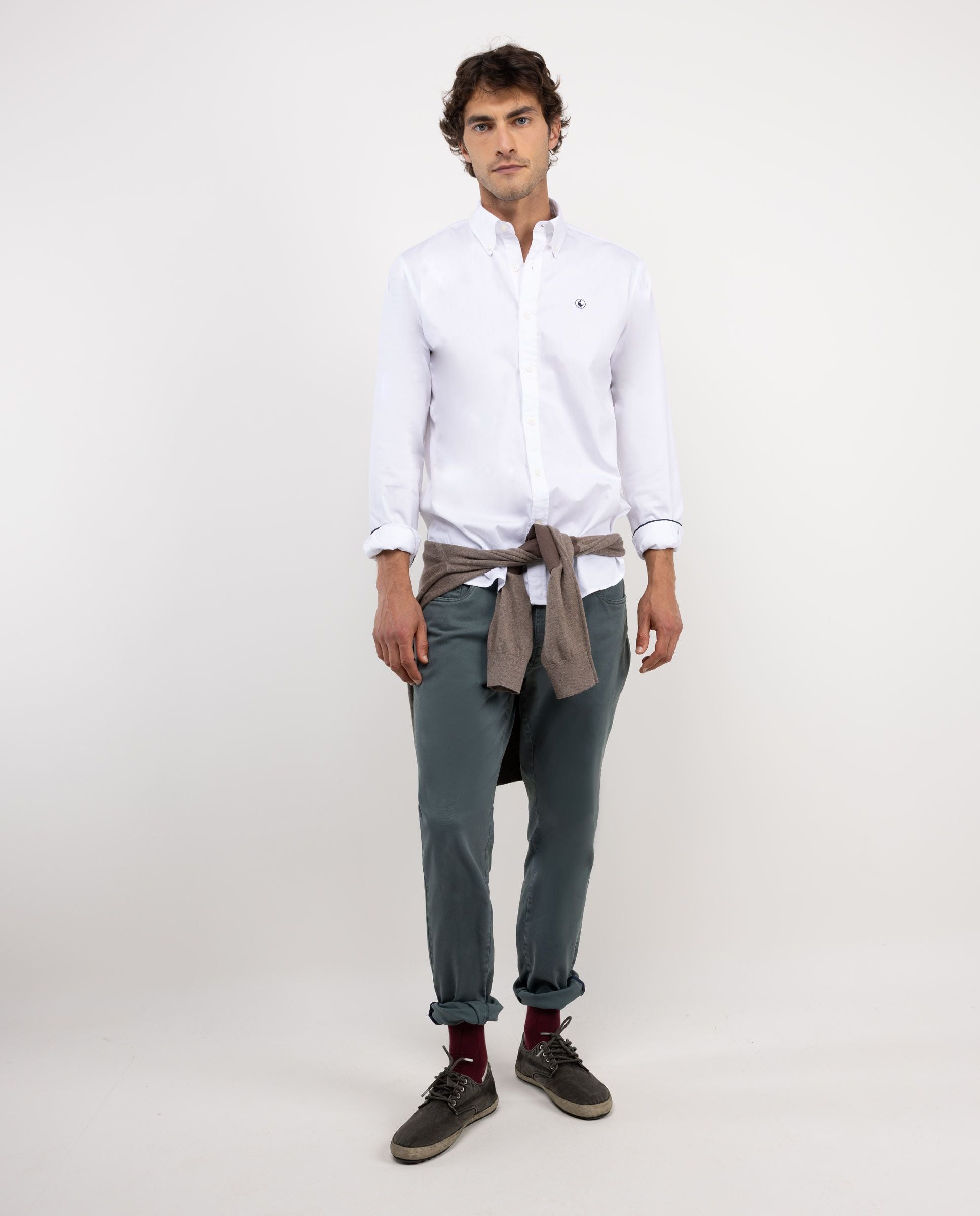 Camisa Algodón Garment Dyed EL GANSO CAMISAS Malva CO