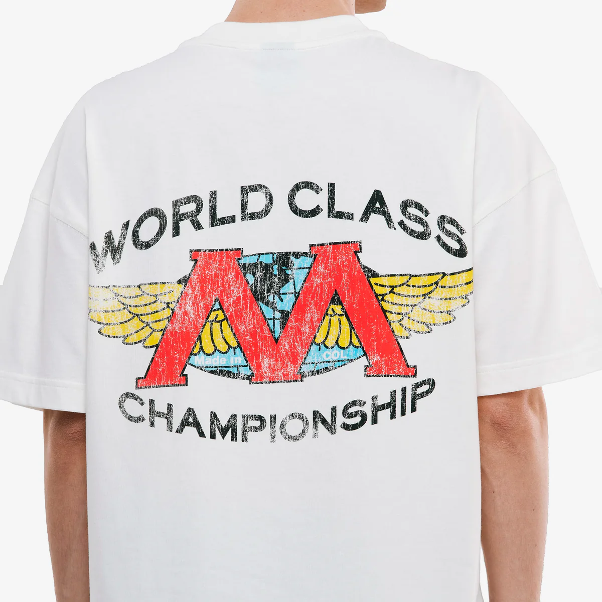 T-Shirt Boxy Fit World Class Cloud Dancer