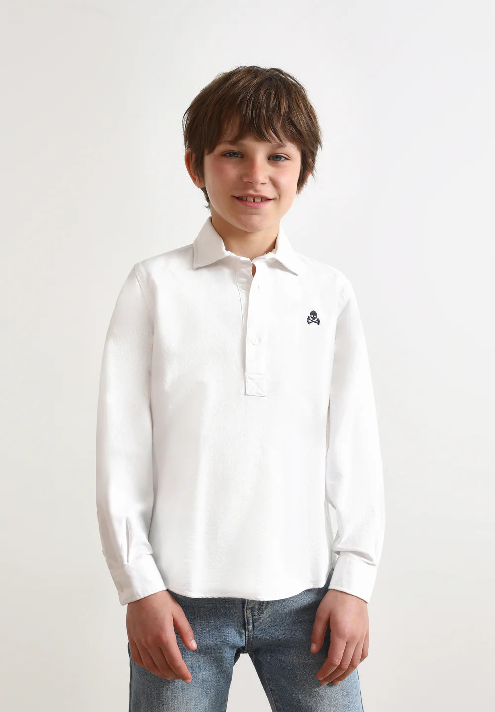 Polera Sc Kids Oxford Calavera Contraste