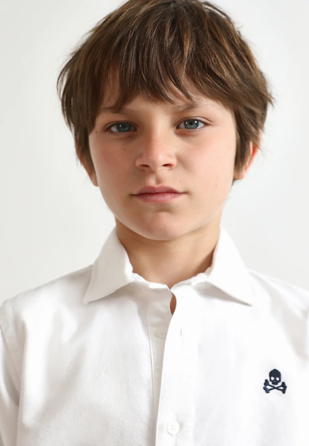 Polera Sc Kids Oxford Calavera Contraste