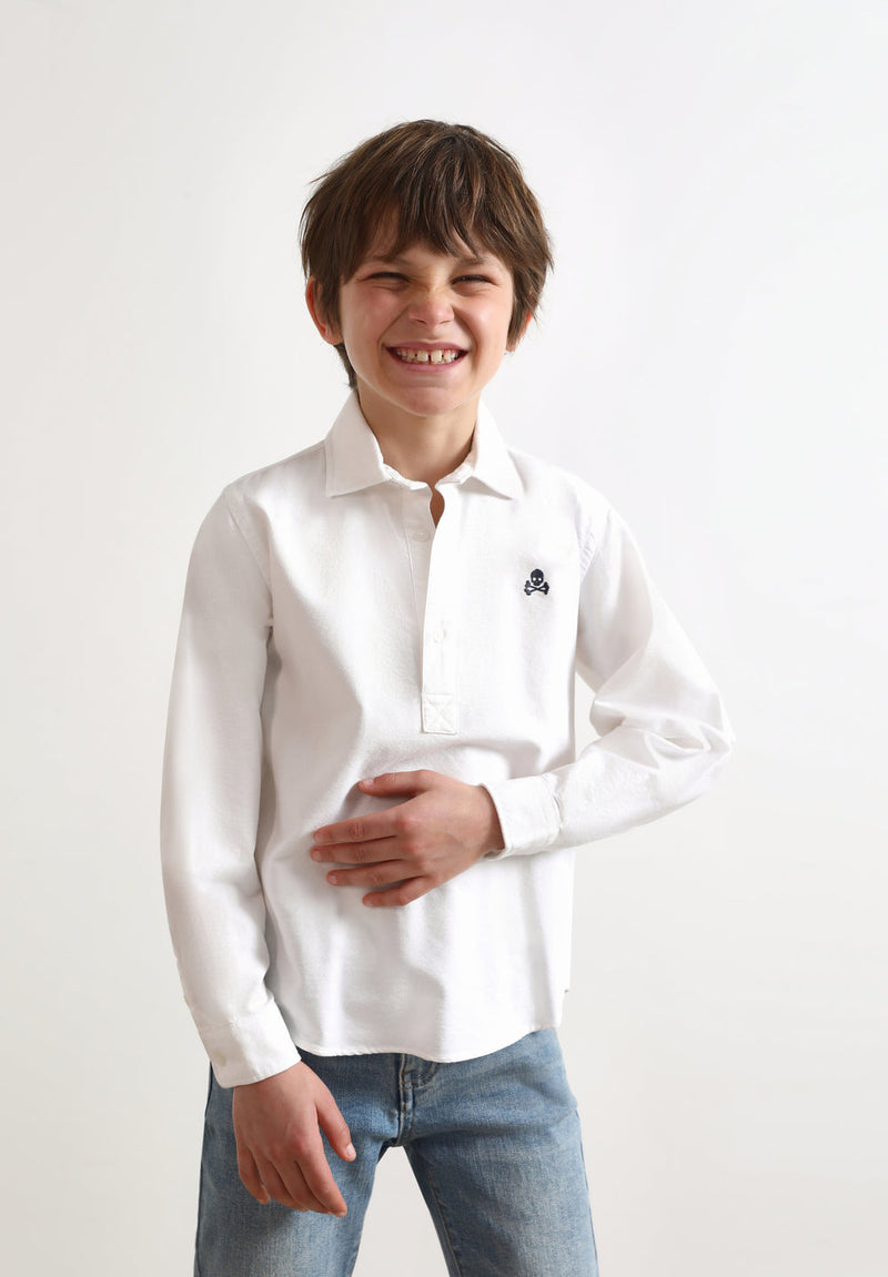 Polera Sc Kids Oxford Calavera Contraste