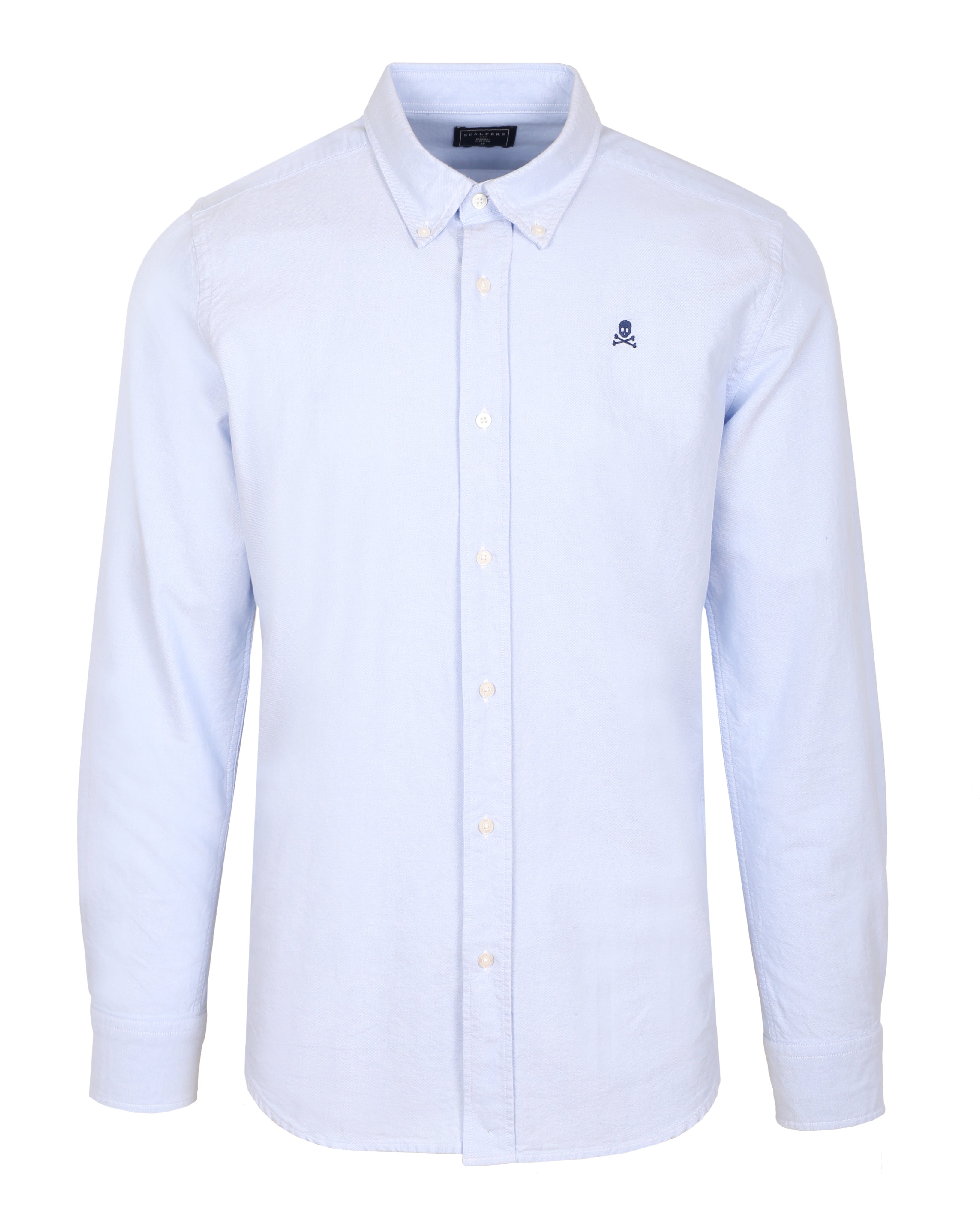 Camisa Oxford Calavera Contraste