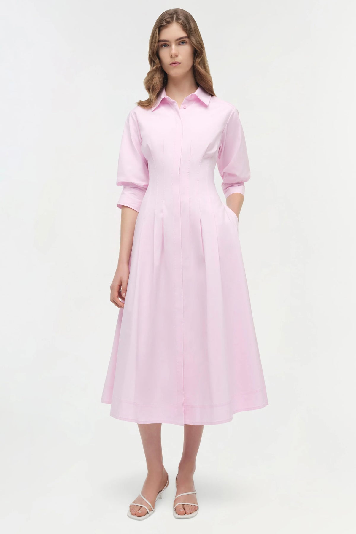 Midi Vestido Jazz Pintuck