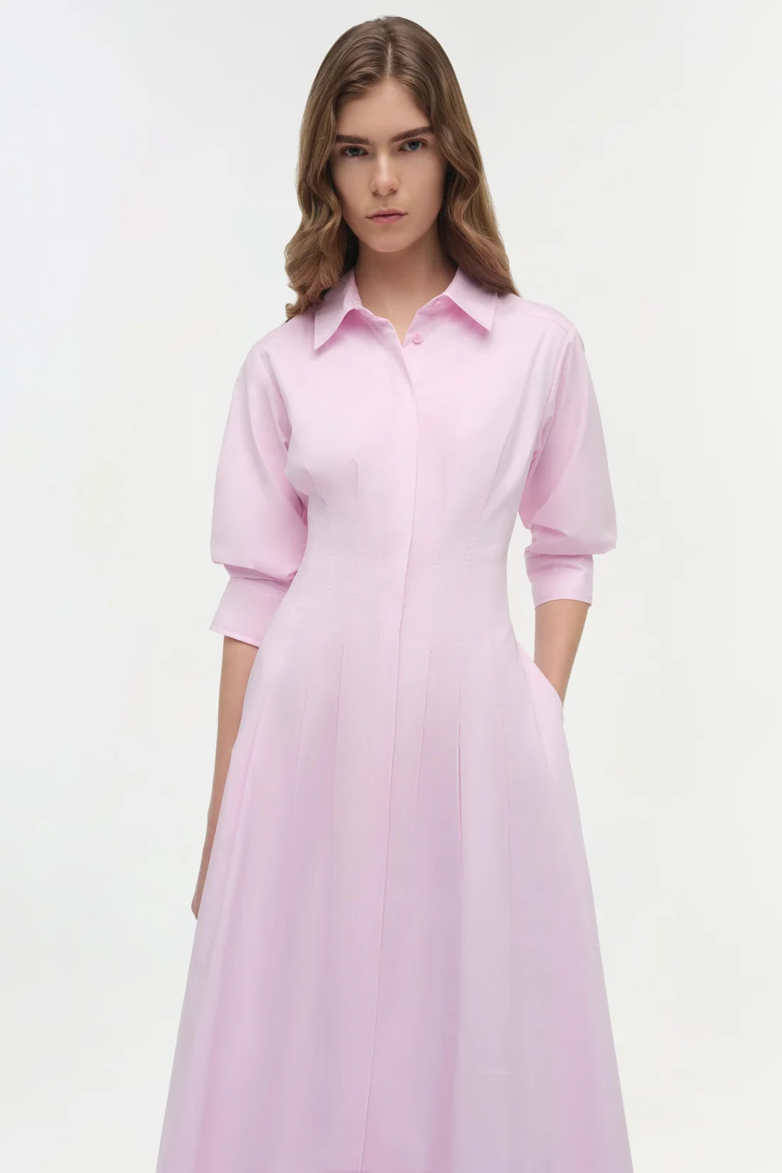 Midi Vestido Jazz Pintuck