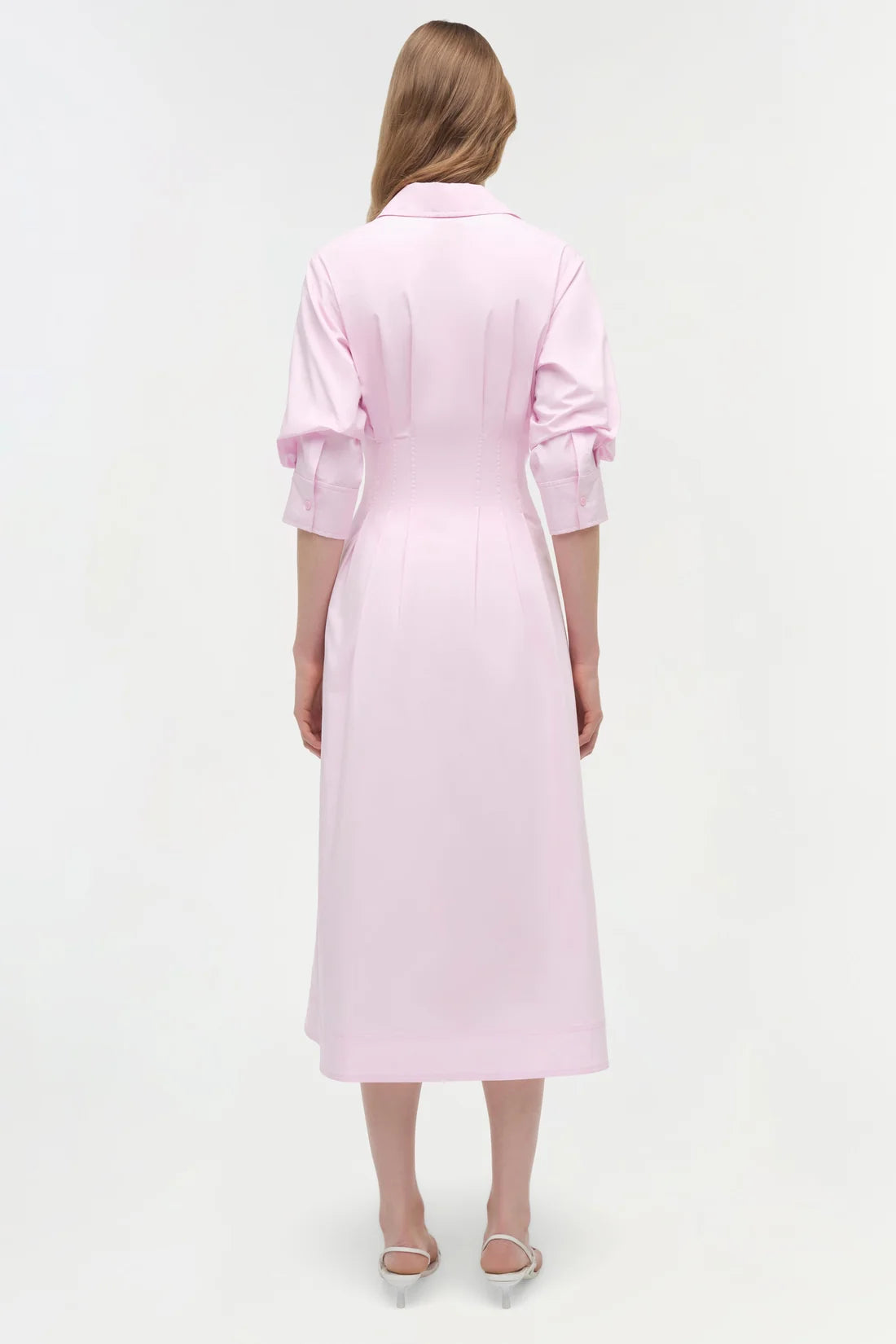 Midi Vestido Jazz Pintuck