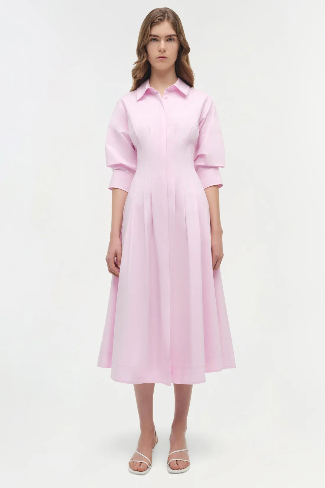 Midi Vestido Jazz Pintuck