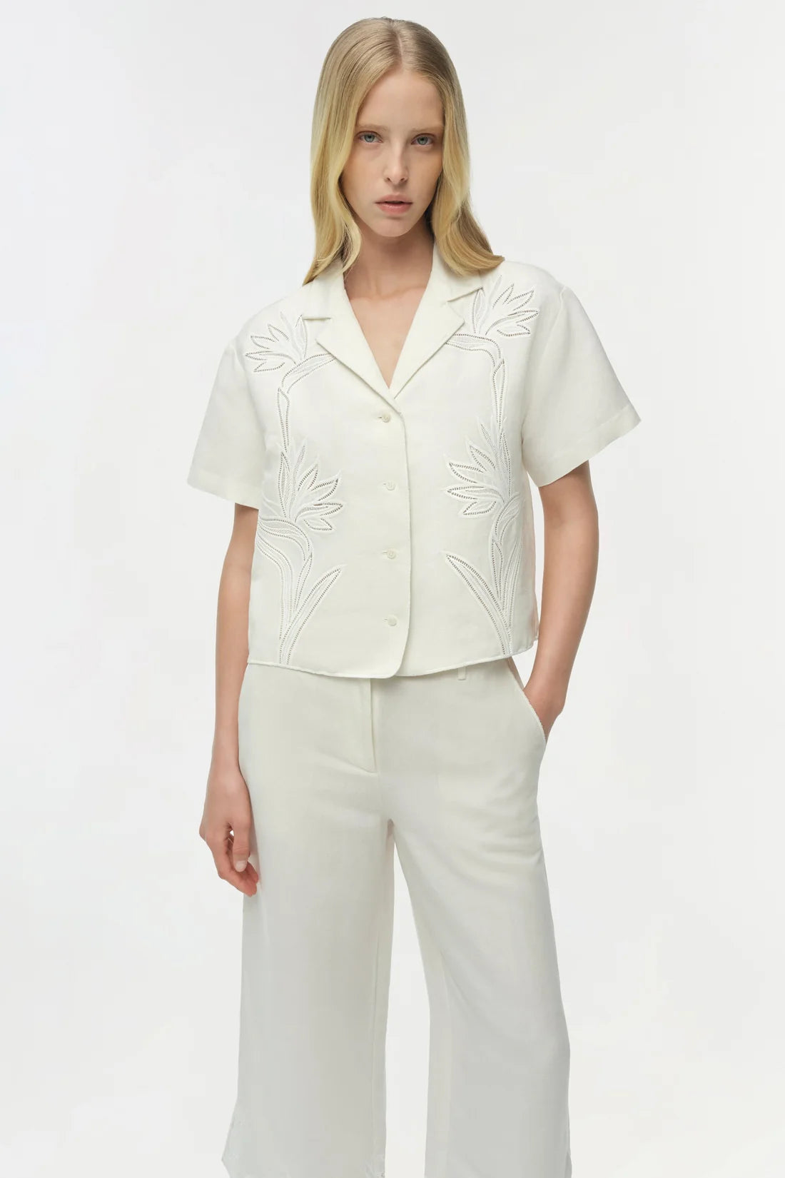 Camisa Camp Louisa Embroidered