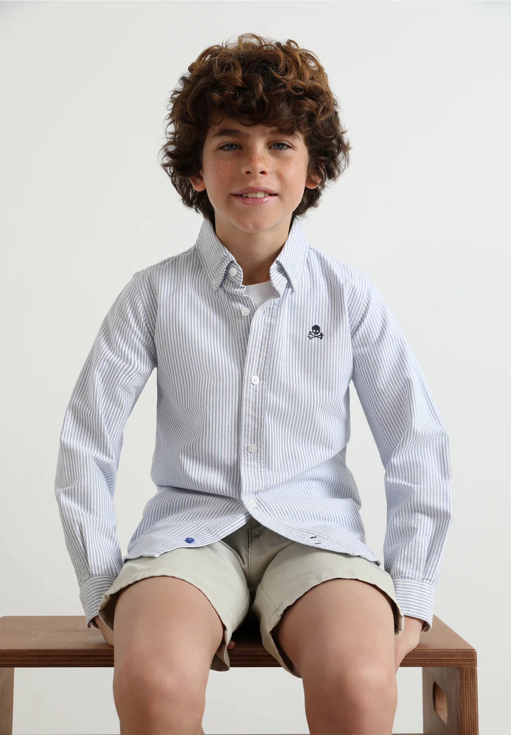 Camisa Sc Kids Rayas Calavera Contraste