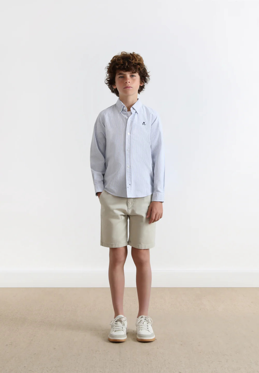 Camisa Sc Kids Rayas Calavera Contraste