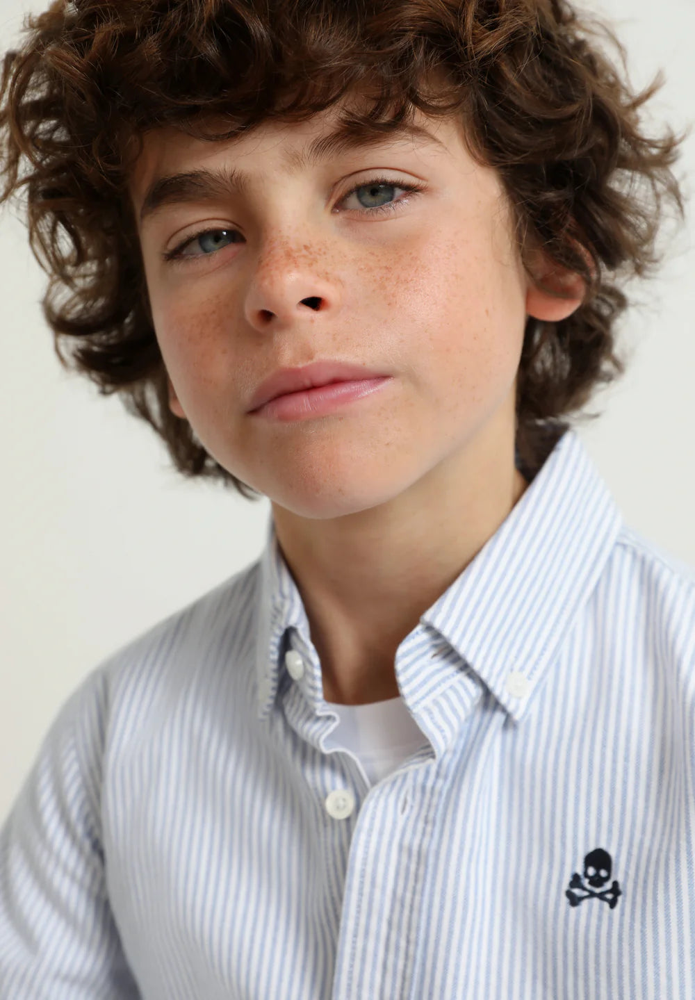 Camisa Sc Kids Rayas Calavera Contraste