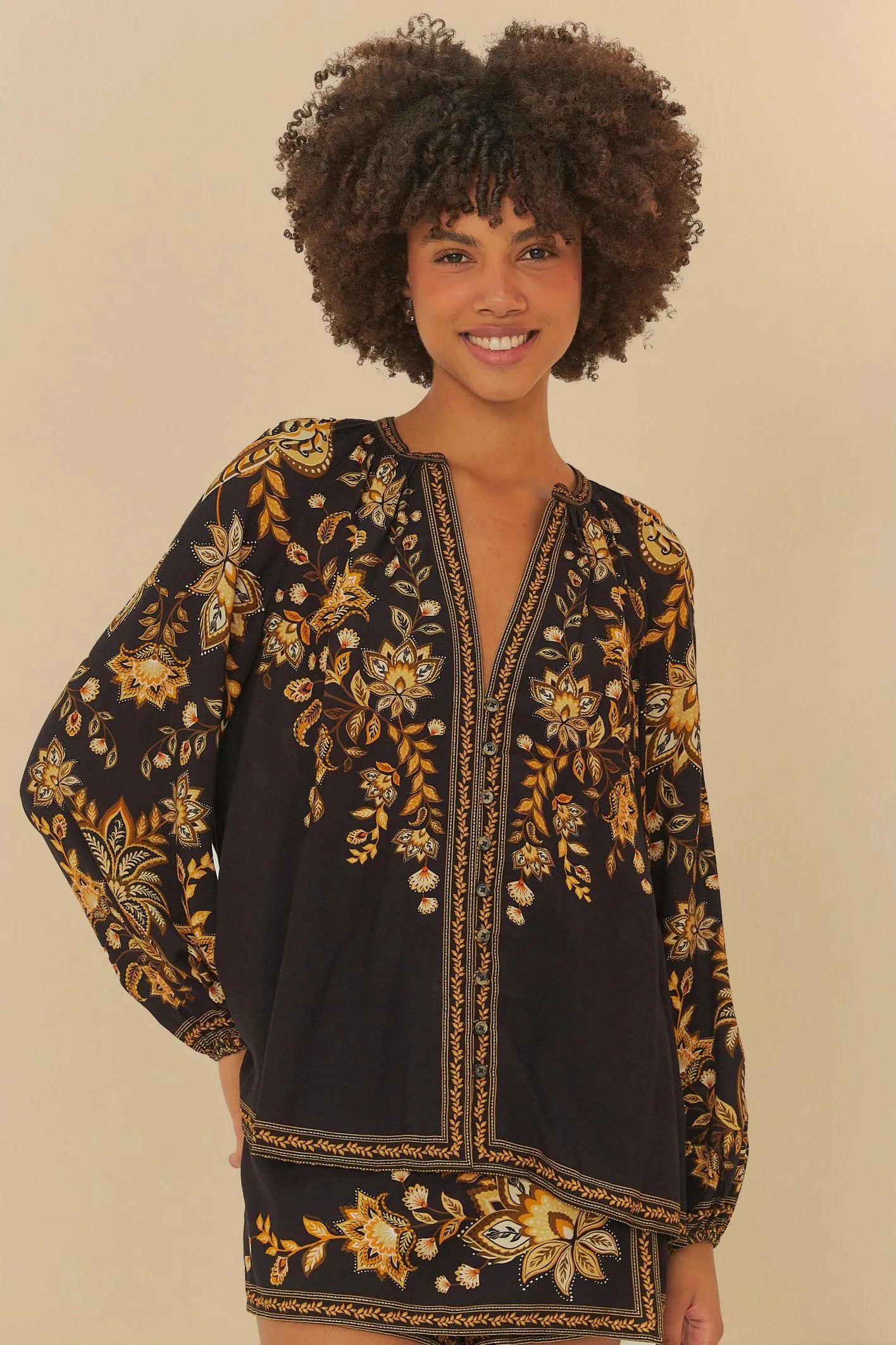 Blusa Flora Abacaxi