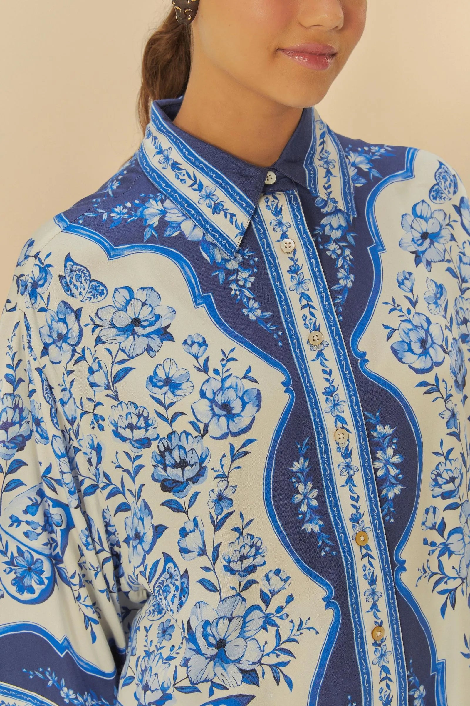 Camisa Jardin De Porcelana