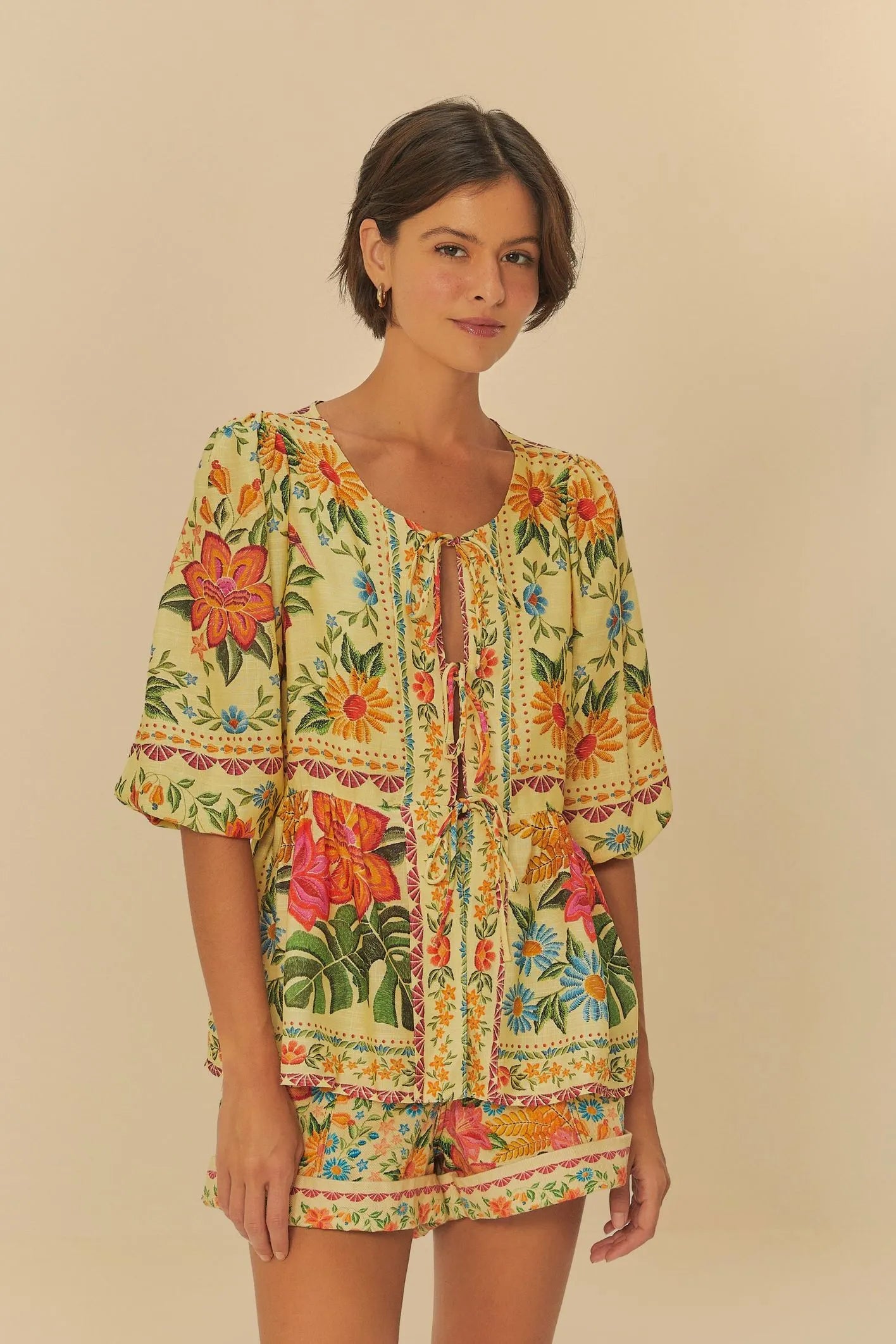 Short Delicadeza Em Flor