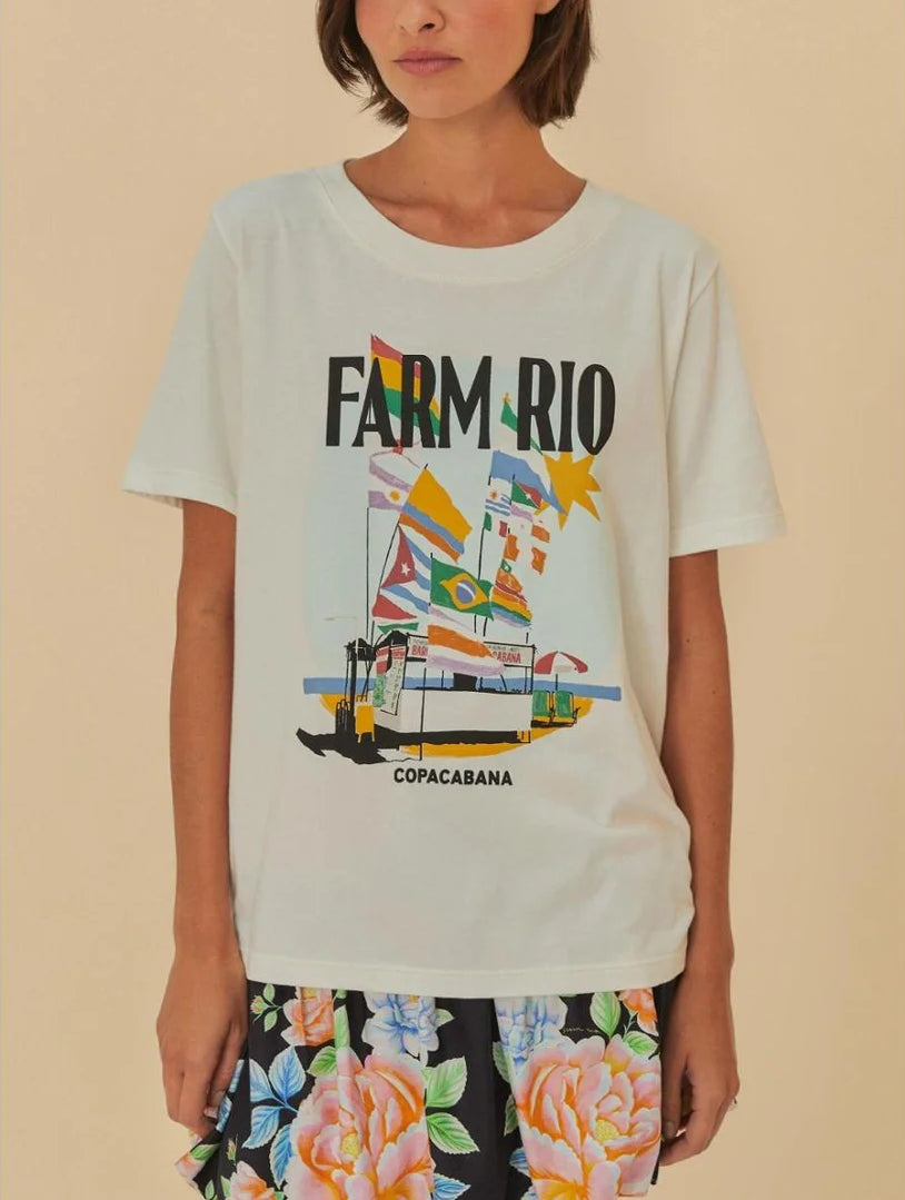 T-Shirt Fit Farm Rio Copacabana Off