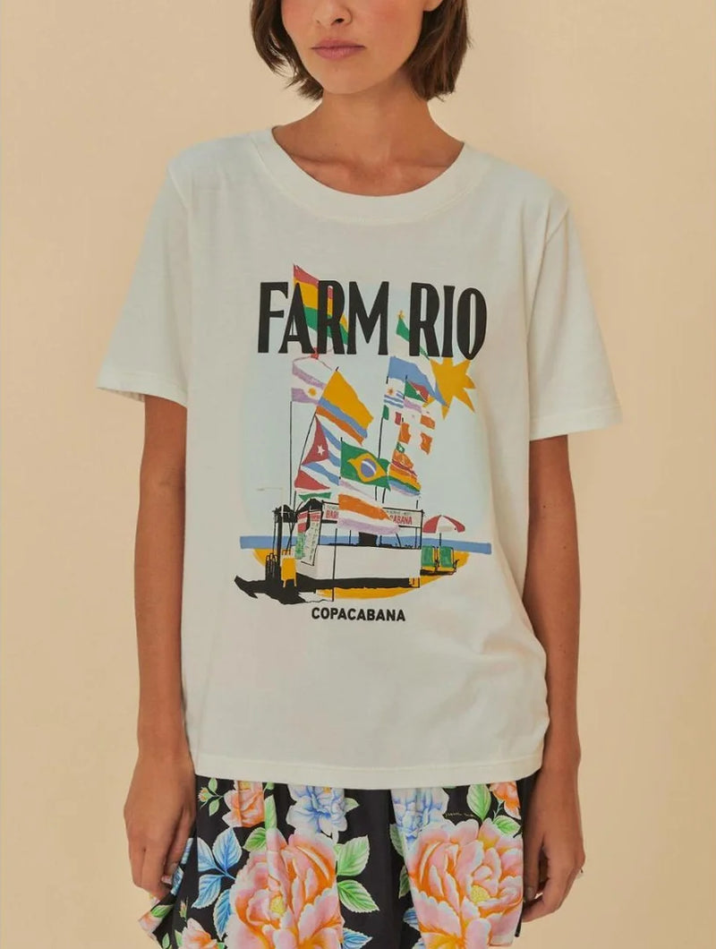 T-Shirt Fit Farm Rio Copacabana Off
