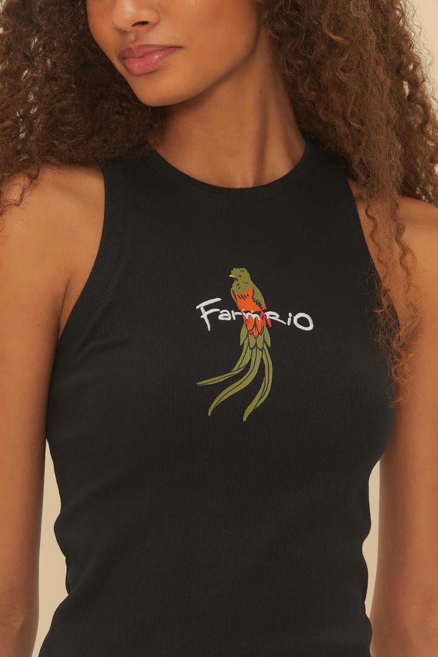 Vestido Rib Farm Rio Passaros