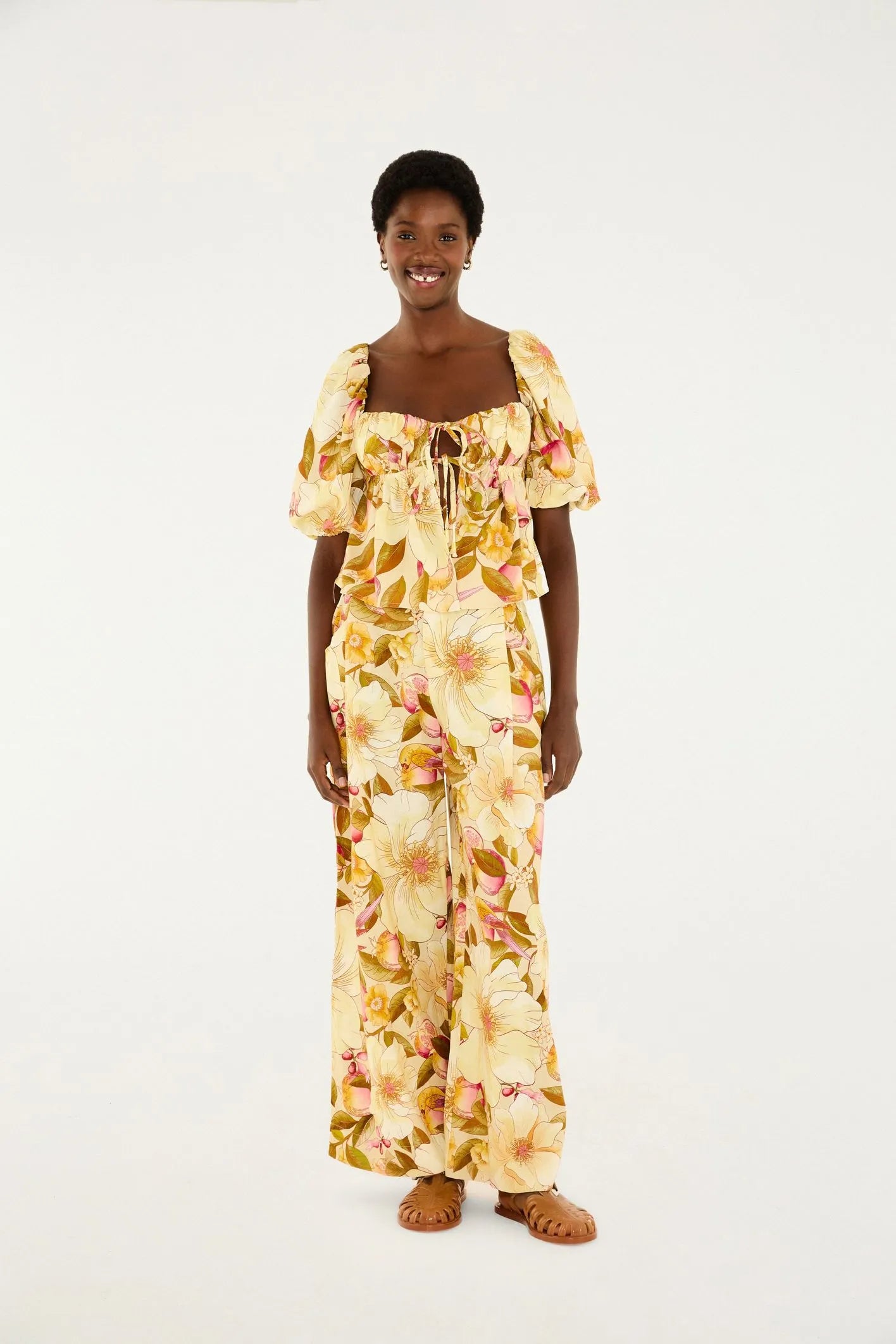 Pantalón Romance De Flor