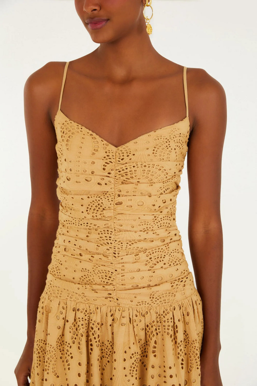 Midi Vestido Fruncido Afrodita