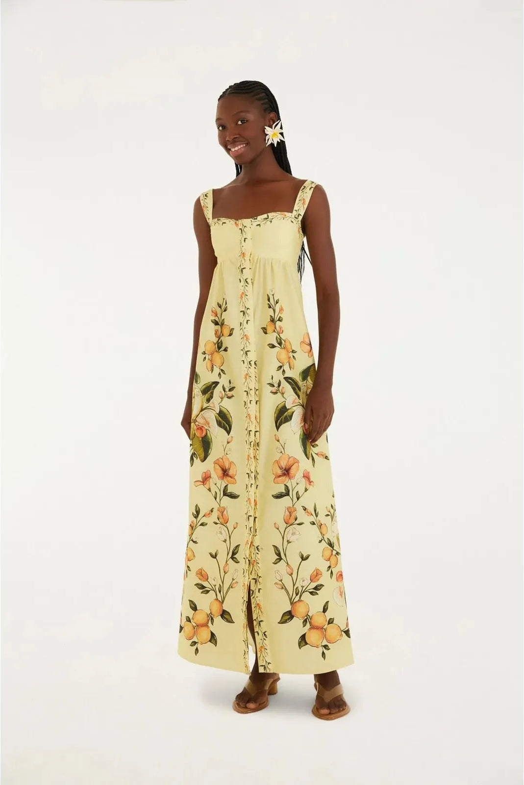 Maxi Vestido Alca Bosque Chic FARM RIO MAXI VESTIDOS Malva CO