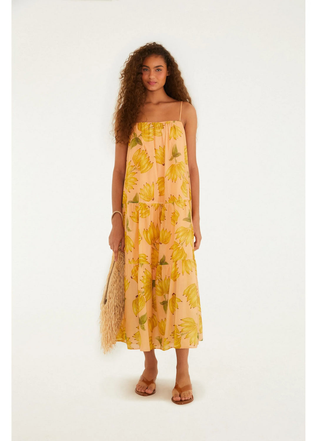Maxi Vestido Banana Prata FARM RIO MAXI VESTIDOS Malva CO