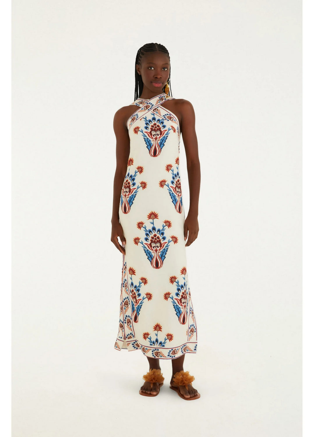 Maxi Vestido Estampado Indra FARM RIO MAXI VESTIDOS Malva CO