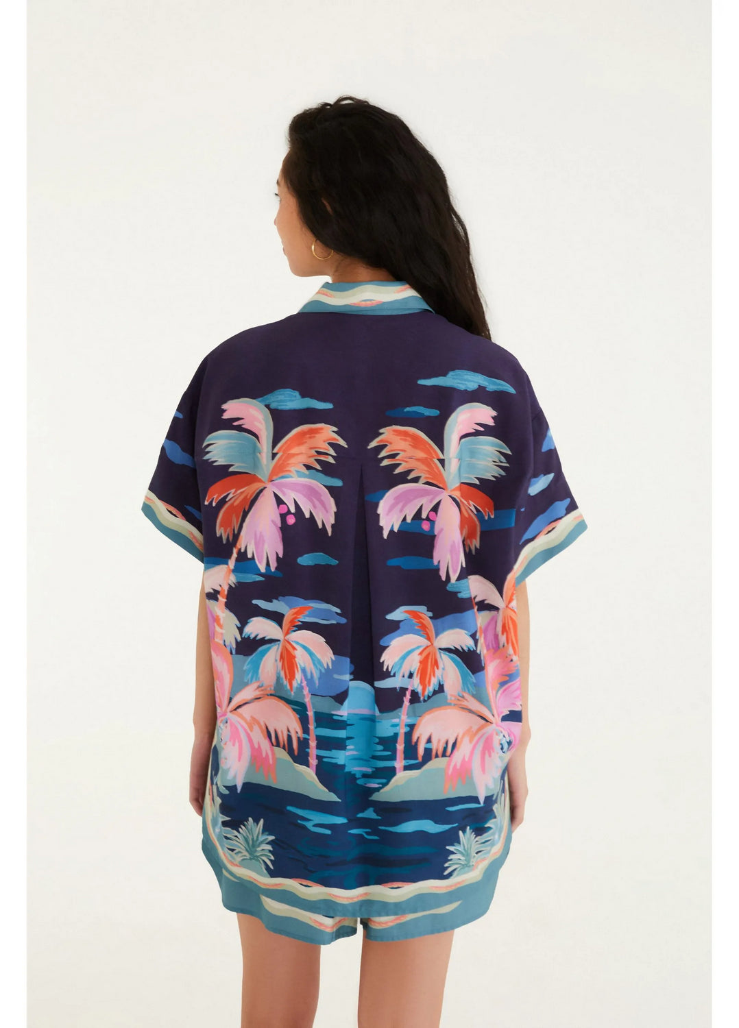 Camisa Estampada Luar FARM RIO CAMISAS Malva CO