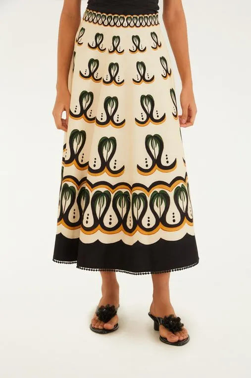 Midi Falda Gode Floresta De Onda