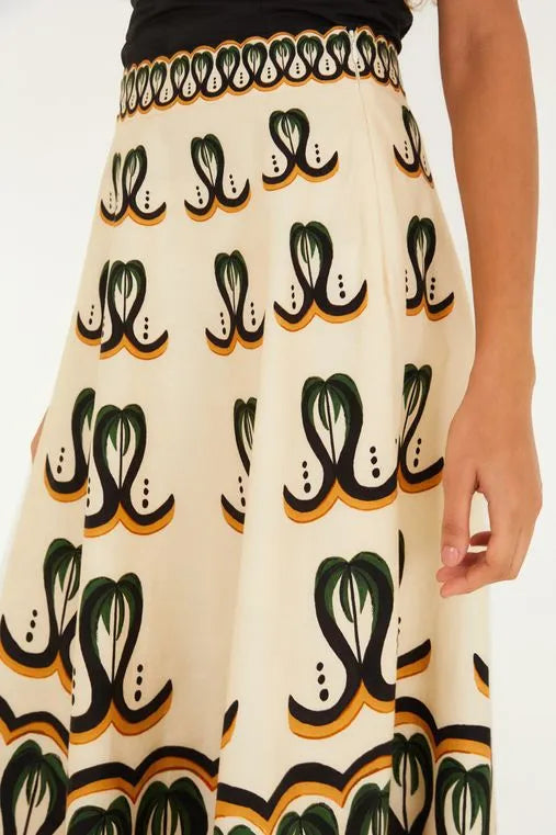 Midi Falda Gode Floresta De Onda