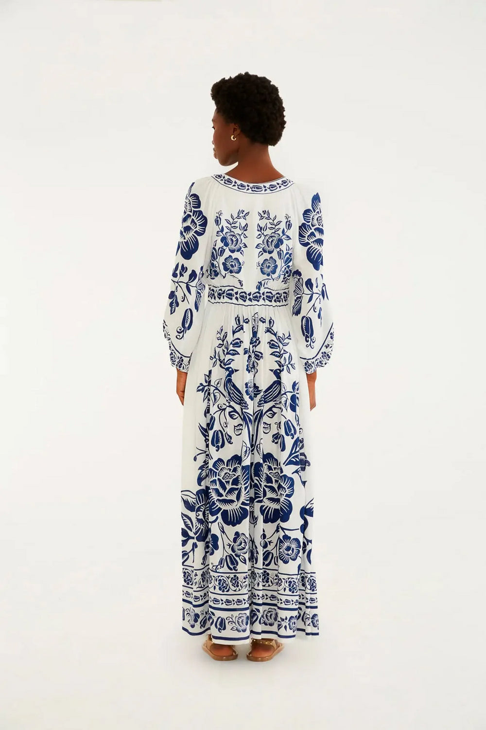 Maxi Vestido Noite De Passaro