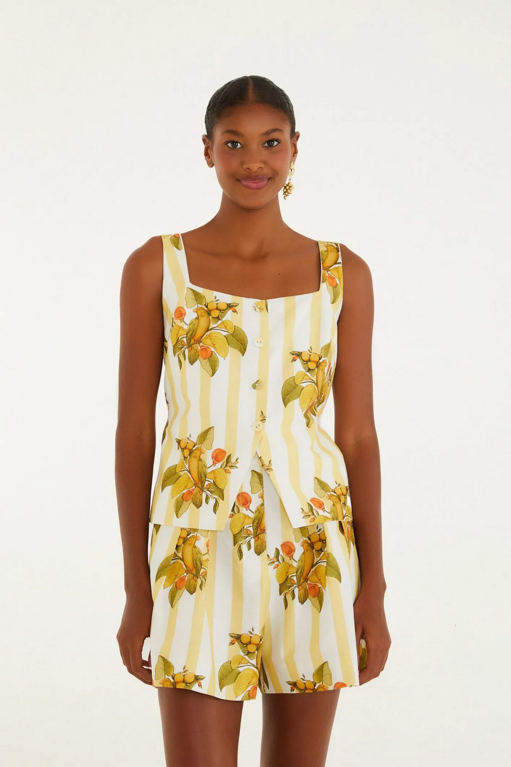 Blusa Estampado Passaro Chic