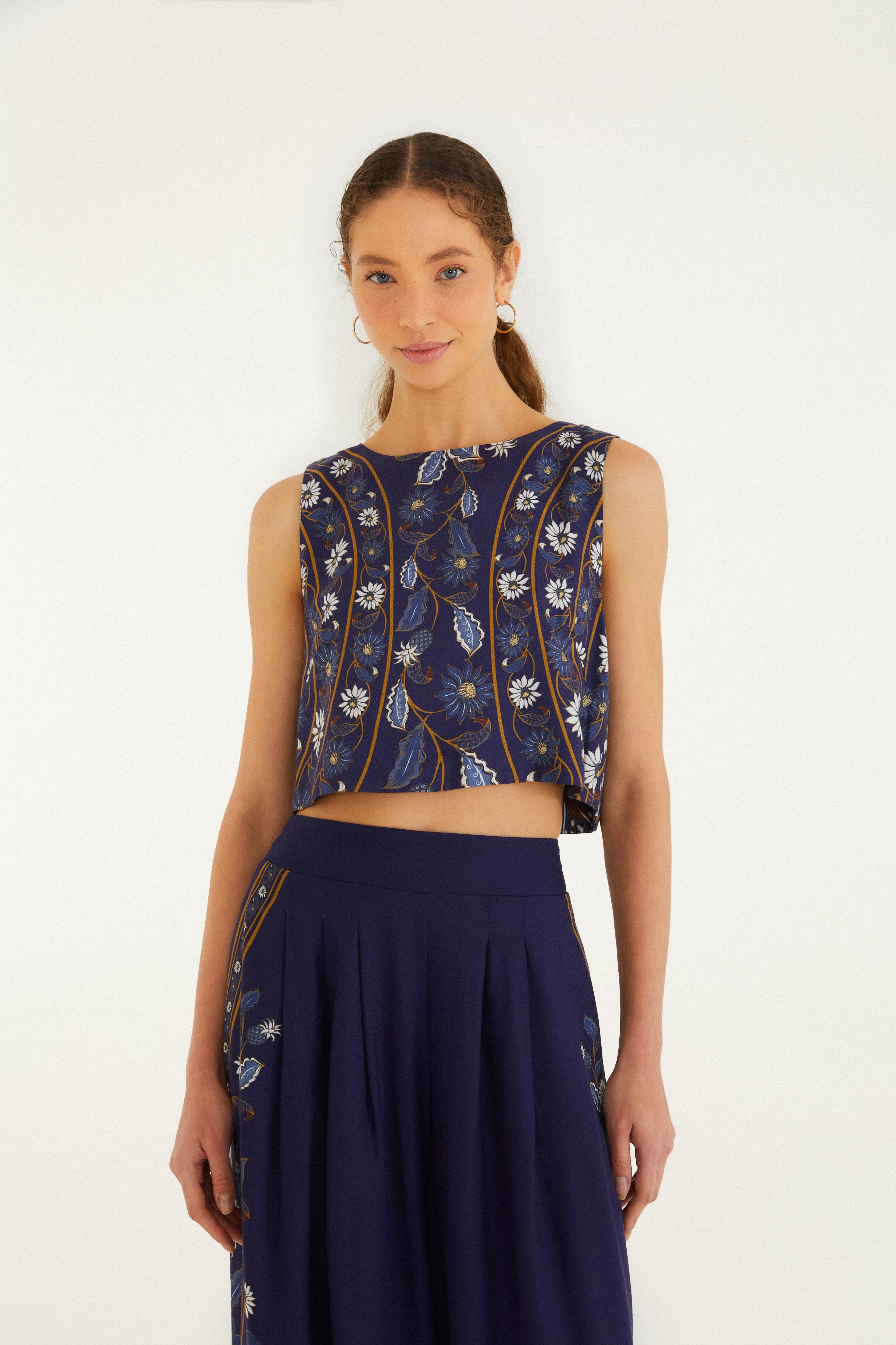 Blusa Regata Cropped Marcelle E