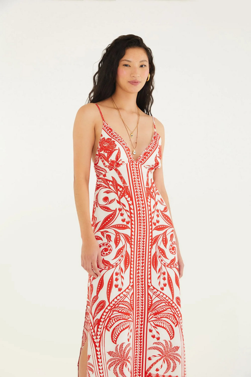 Midi Vestido Coqueiro De Flor