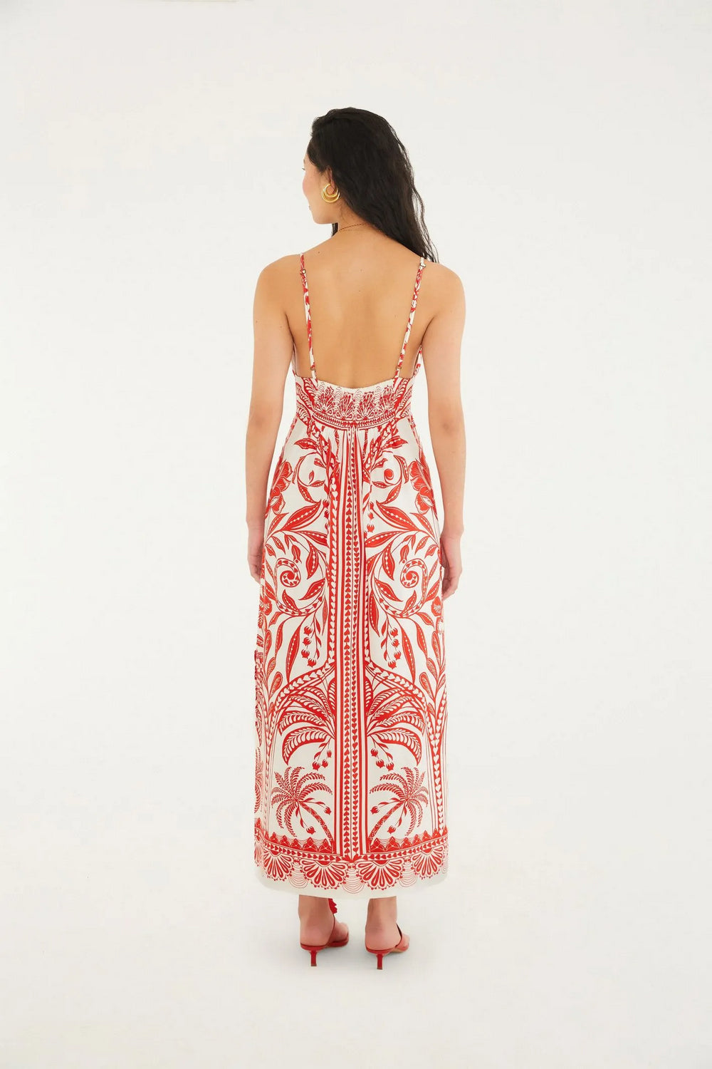 Midi Vestido Coqueiro De Flor