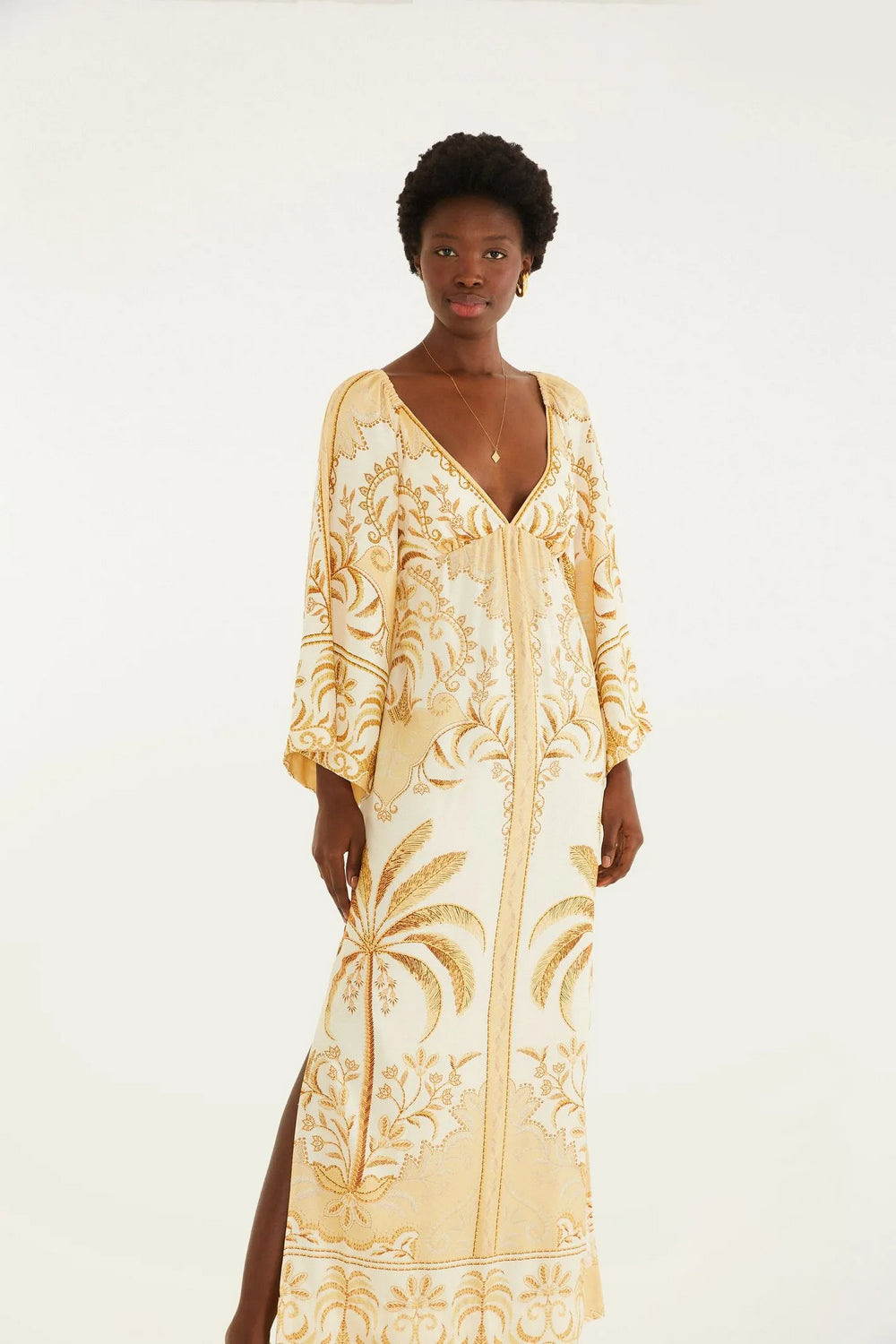 Maxi Vestido Paisagem Tropical