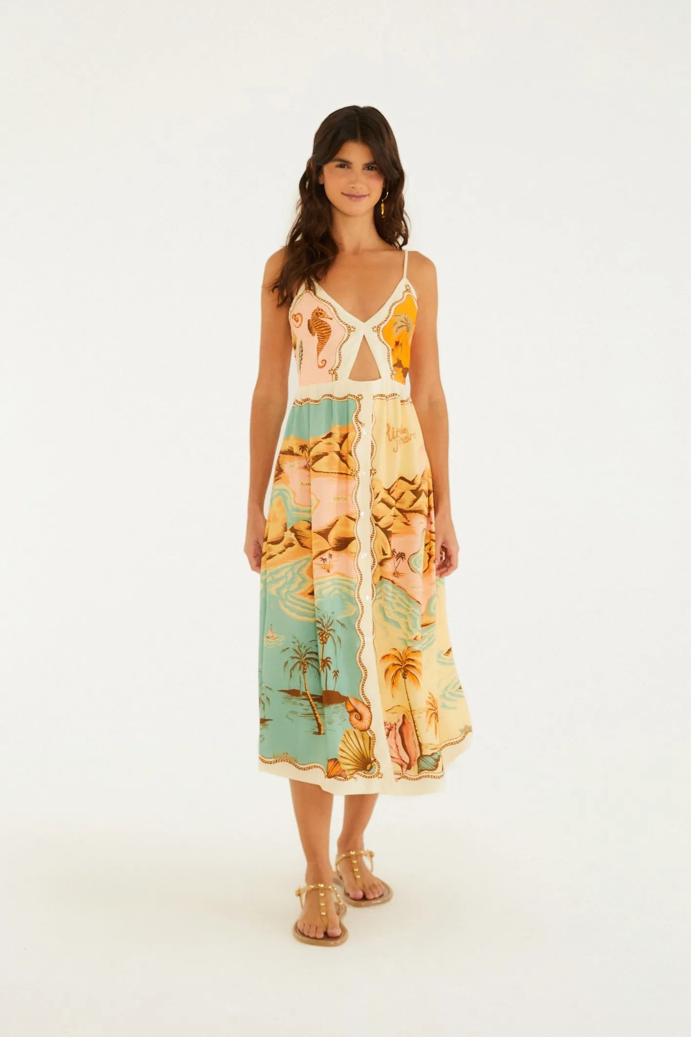 Midi Vestido Souvenir Litoral