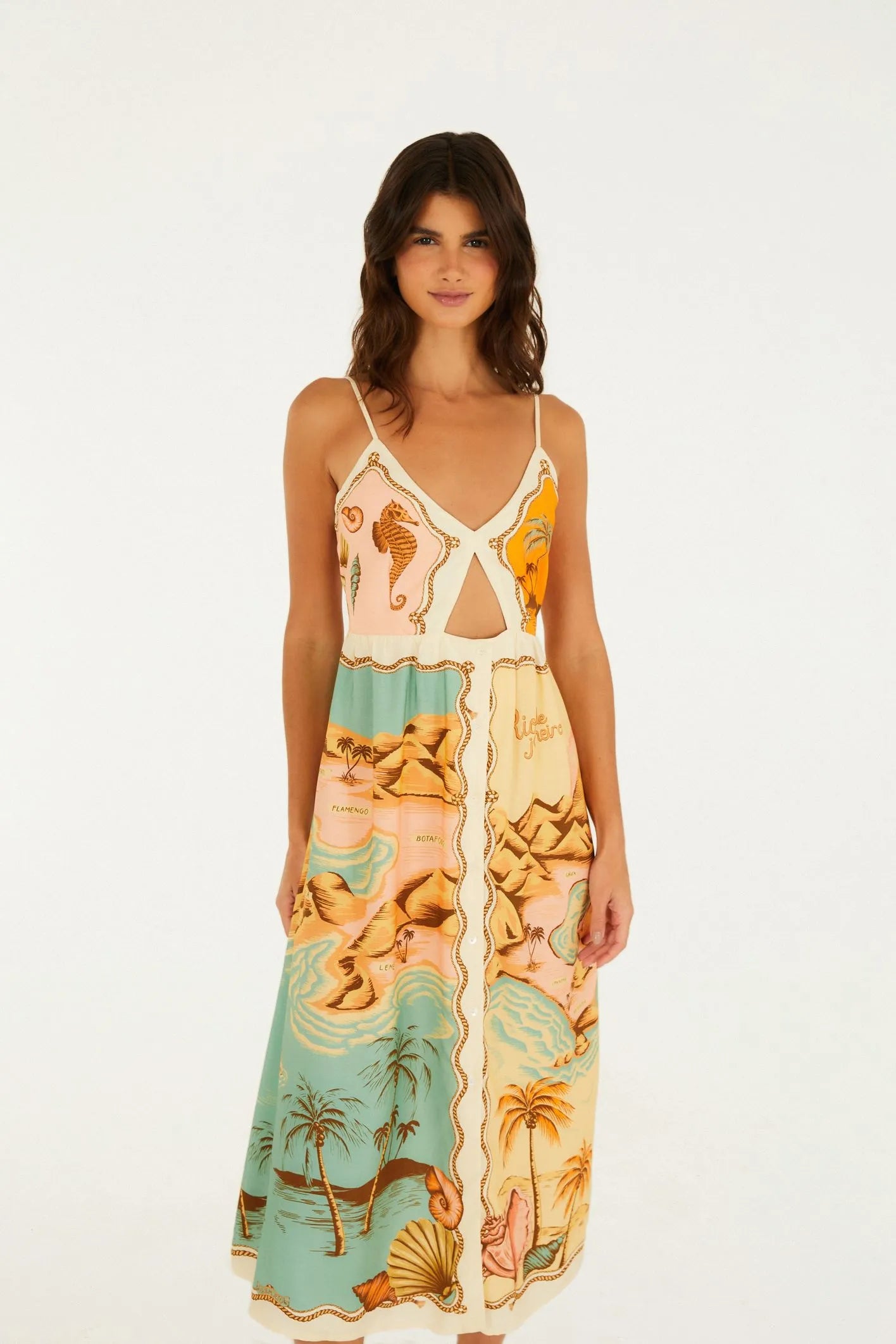 Midi Vestido Souvenir Litoral