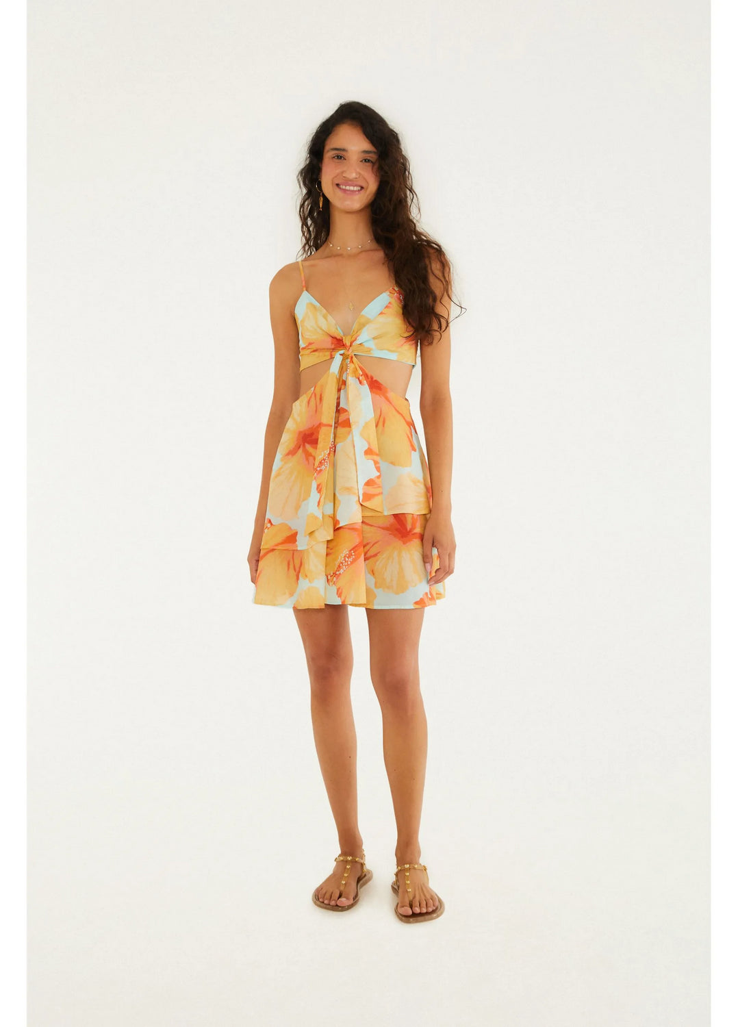 Mini Vestido Vestida De Flor