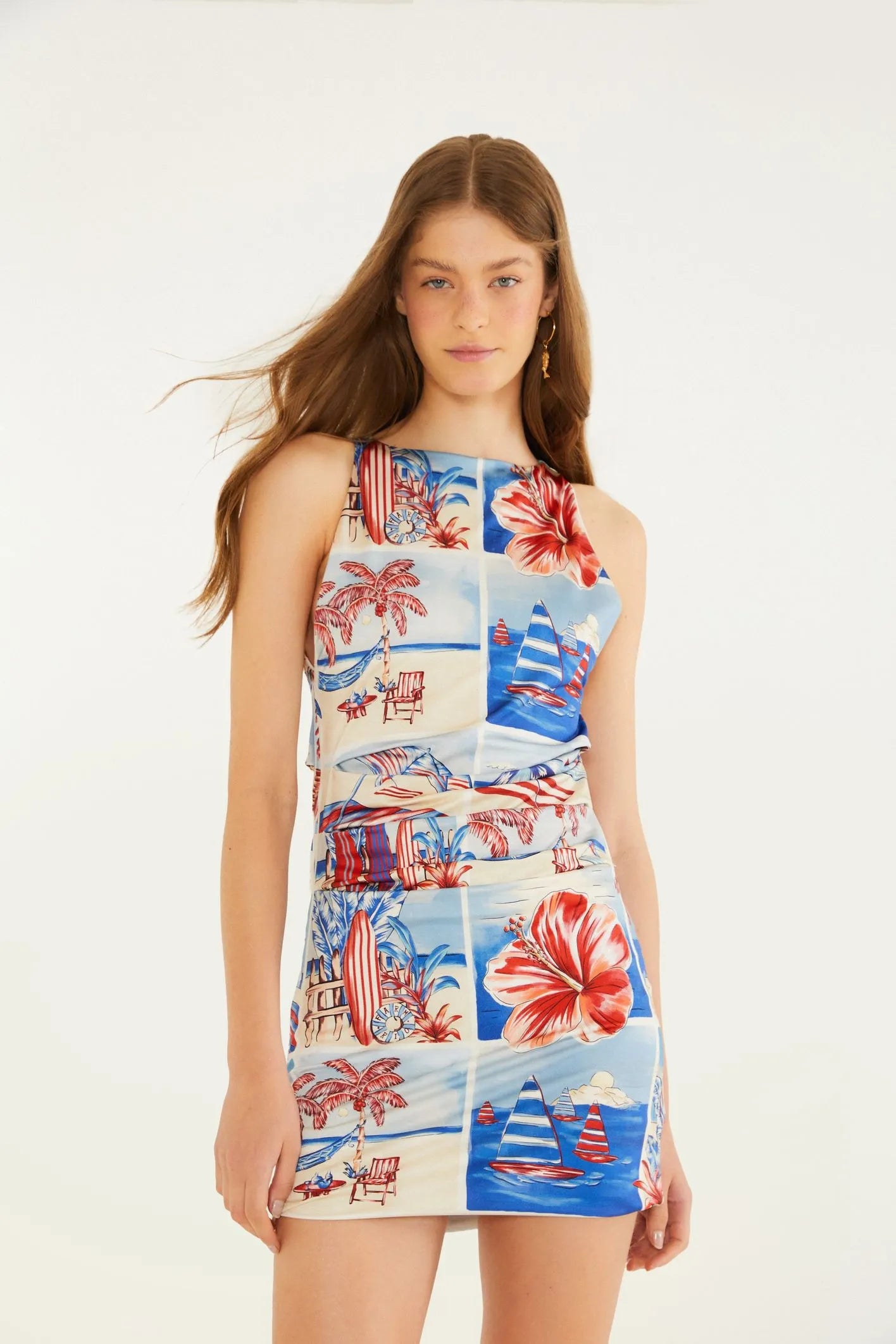 Mini Vestido Diario De Verao