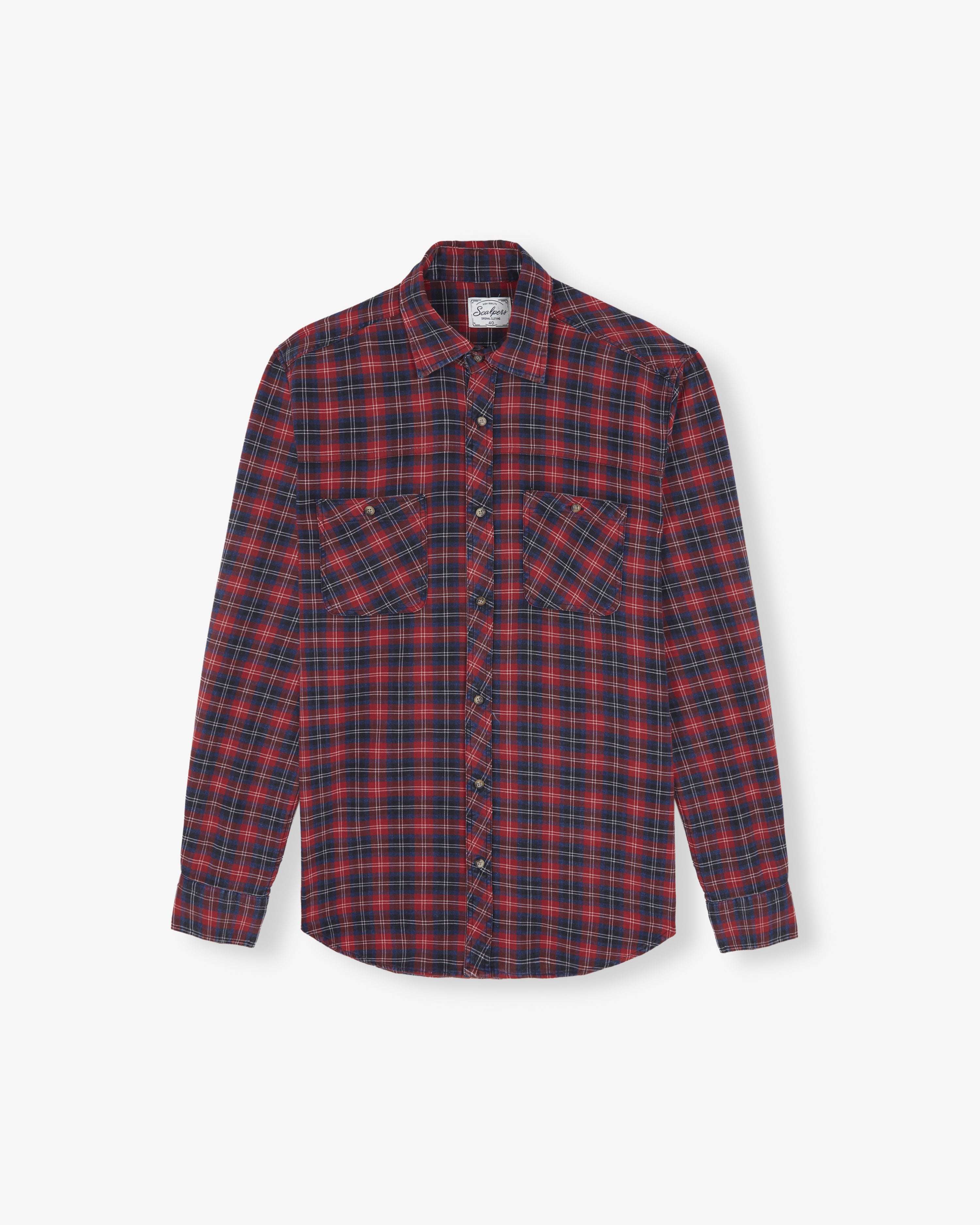 Camisa Cuadros Bolsillos