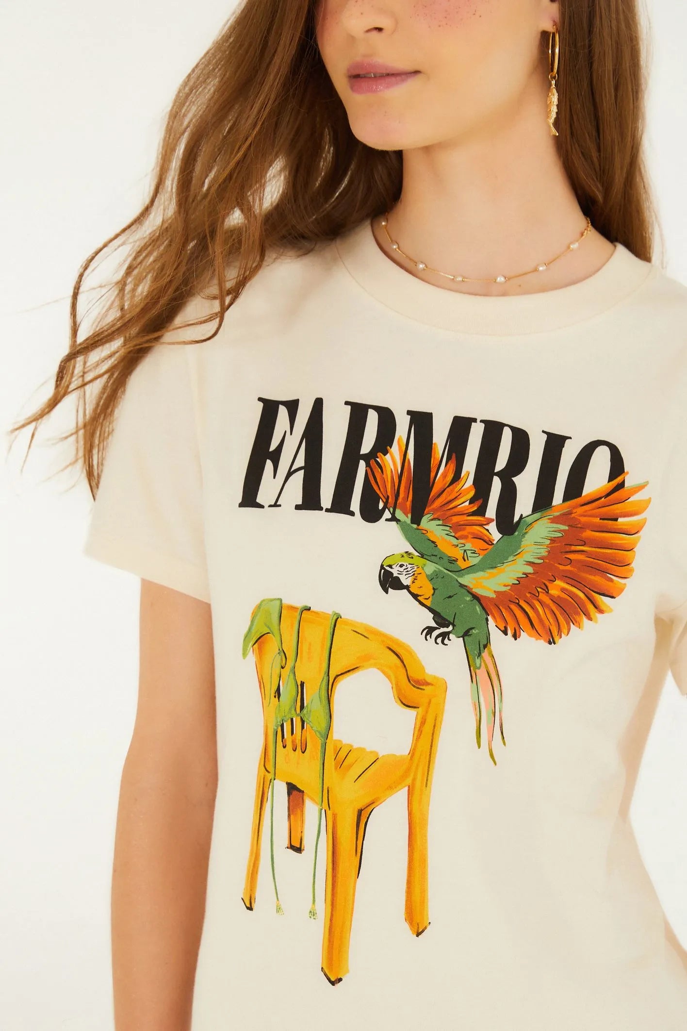 T-Shirt Fit Cadeira E Biquini Farm Rio