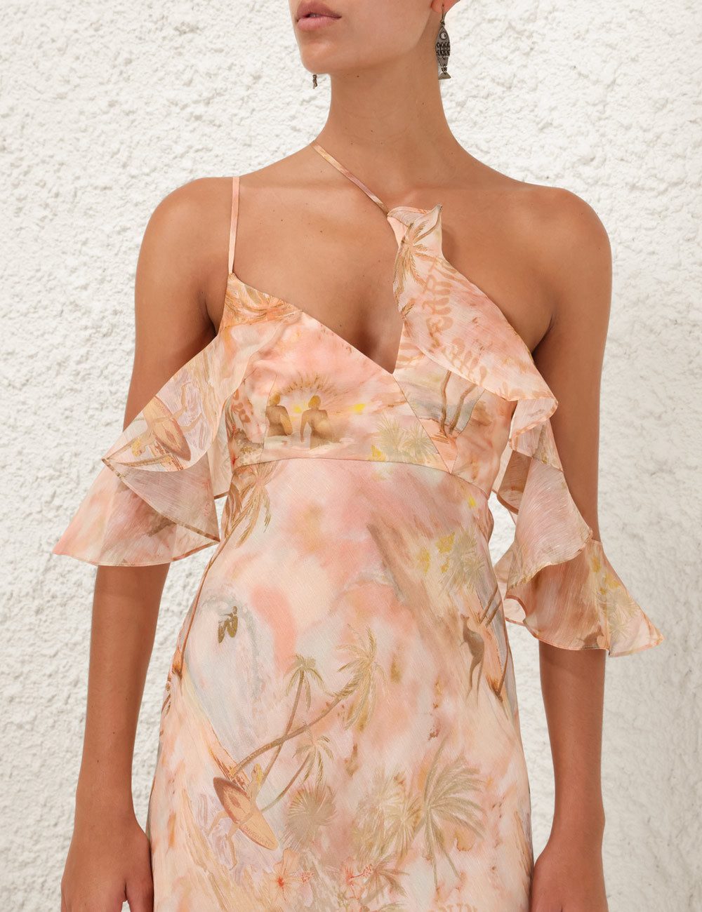 Illuminate Flutter Slip Dress ZIMMERMANN MIDI VESTIDOS Malva CO