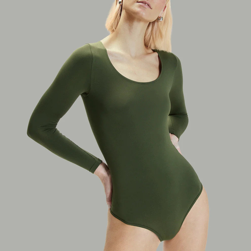 Body Escote Profundo Manga Larga