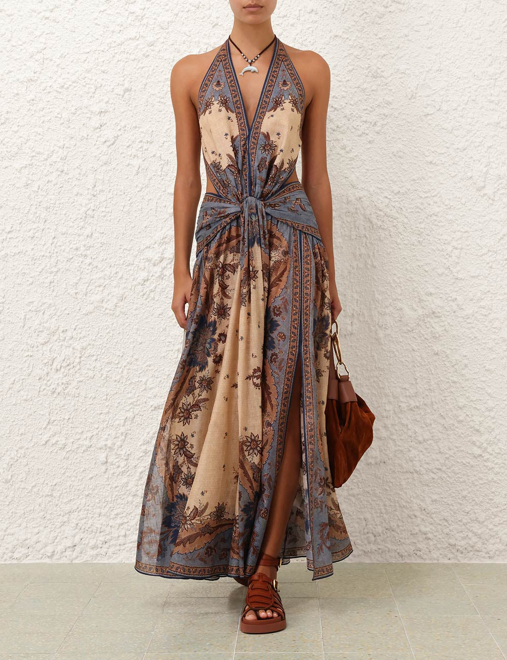 Vestido Ascension Plunge Halter