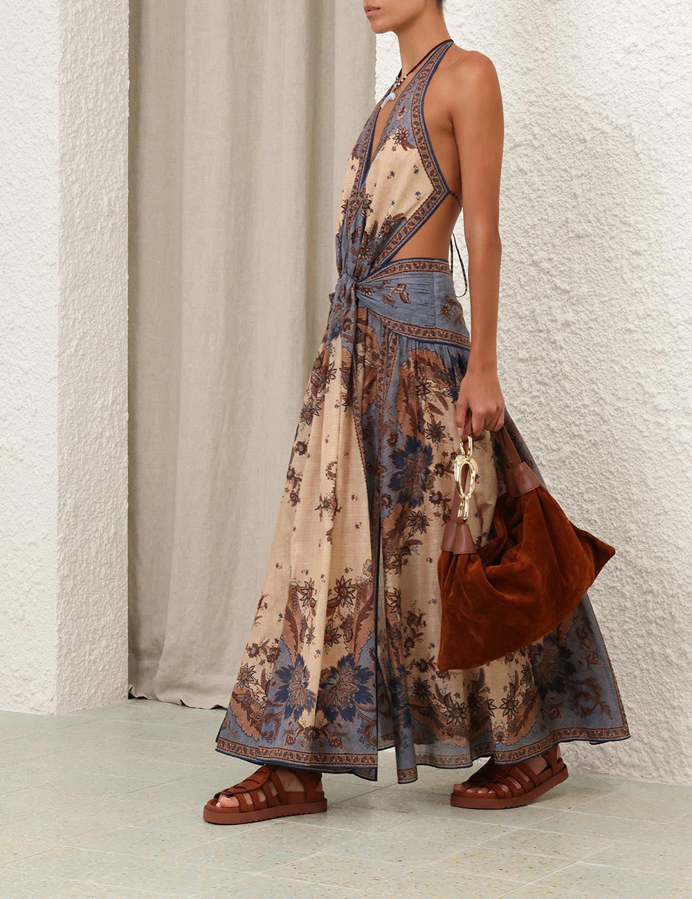 Vestido Ascension Plunge Halter