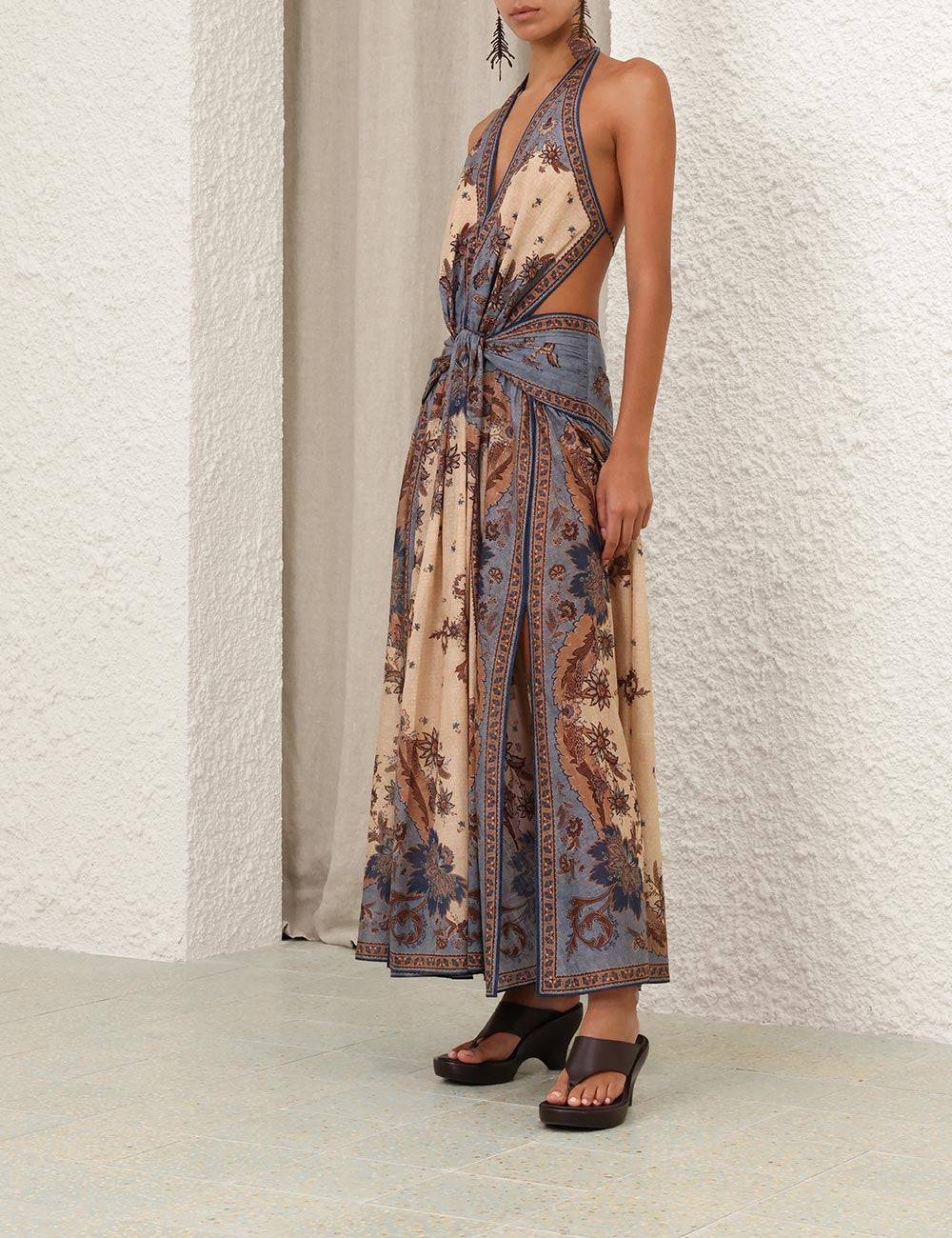 Vestido Ascension Plunge Halter