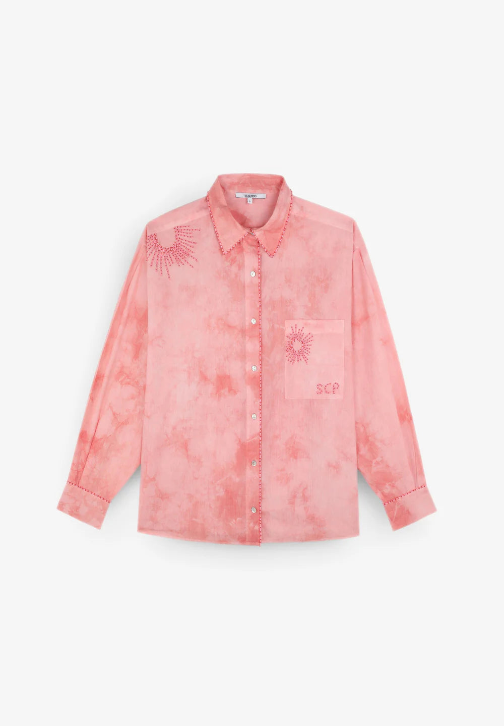 Camisa Tie Dye Detalles Bordados